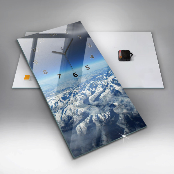 Vertikálne hodiny Horská krajina rieky