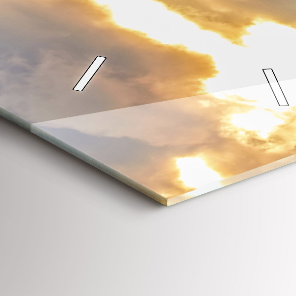 Vertikálne hodiny Krajina s lesmi