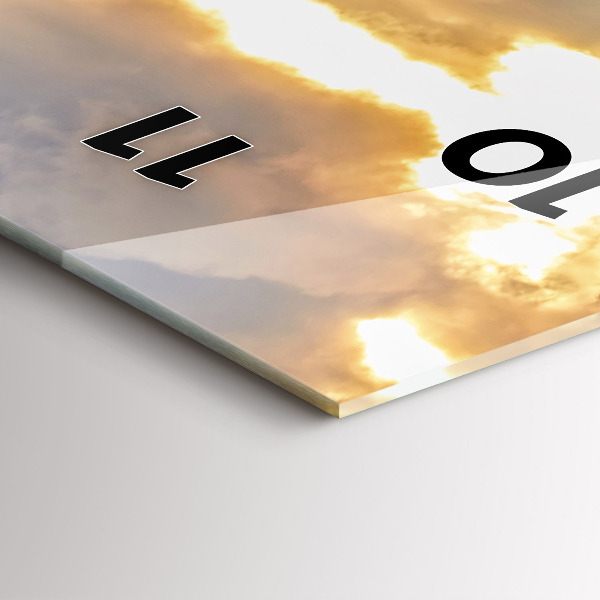 Vertikálne hodiny Krajina s lesmi