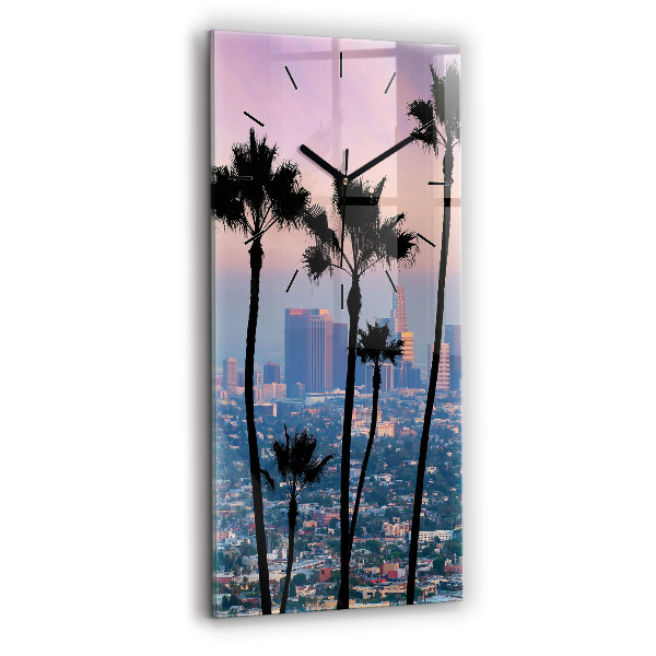 Vertikálne hodiny Západ slnka v Los Angeles