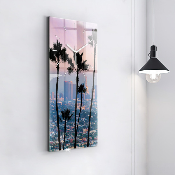 Vertikálne hodiny Západ slnka v Los Angeles