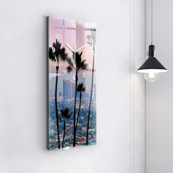 Vertikálne hodiny Západ slnka v Los Angeles