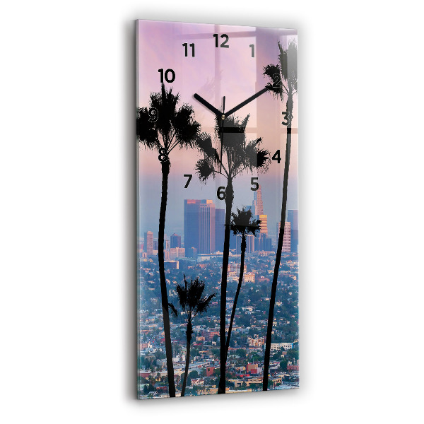 Vertikálne hodiny Západ slnka v Los Angeles