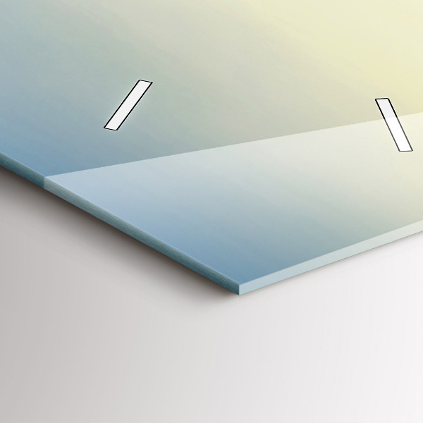 Vertikálne hodiny Západ slnka nad horami