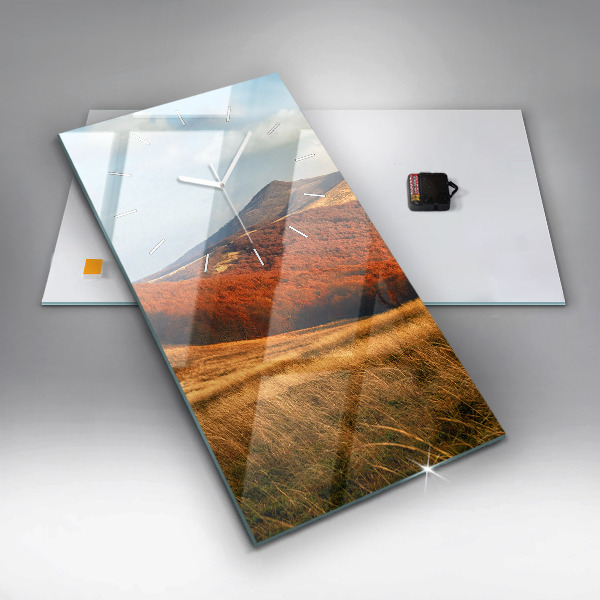 Vertikálne hodiny Horská krajina