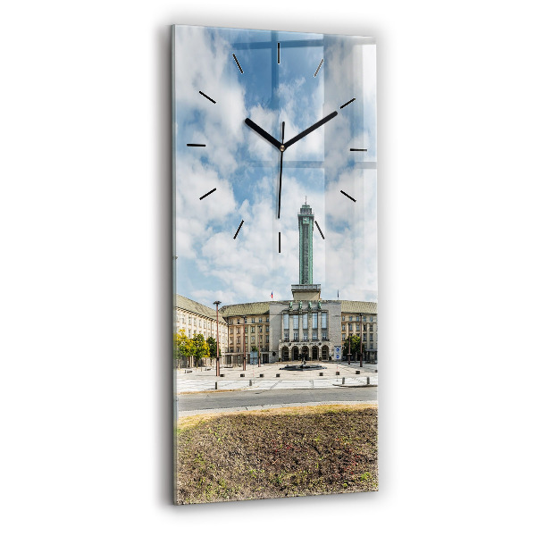 Vertikálne hodiny Panoráma mesta Ostrava