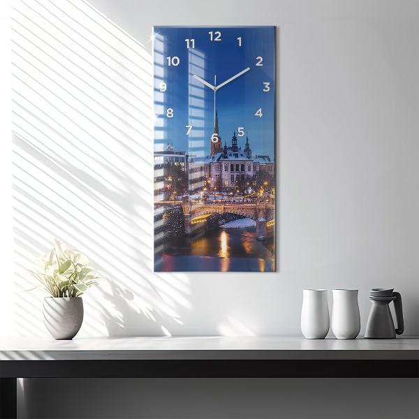 Vertikálne hodiny Panoráma mesta Plzeň