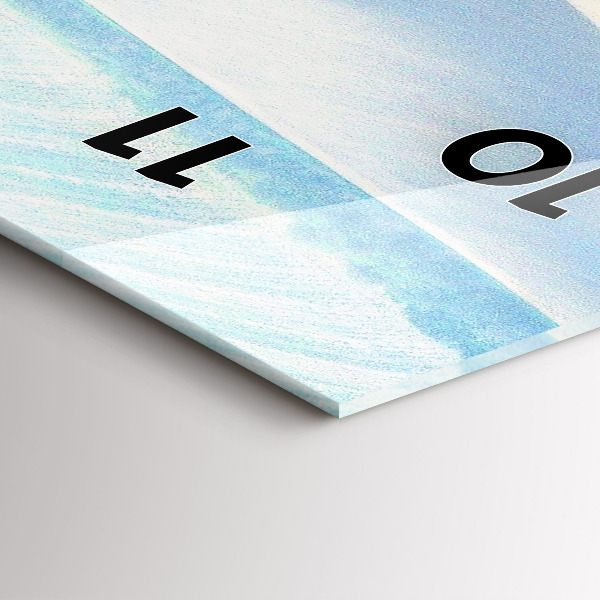 Vertikálne hodiny Moravská vidiecka krajina