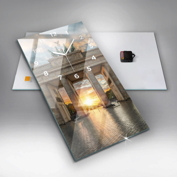 Vertikálne hodiny Brandenburská brána v Berlíne