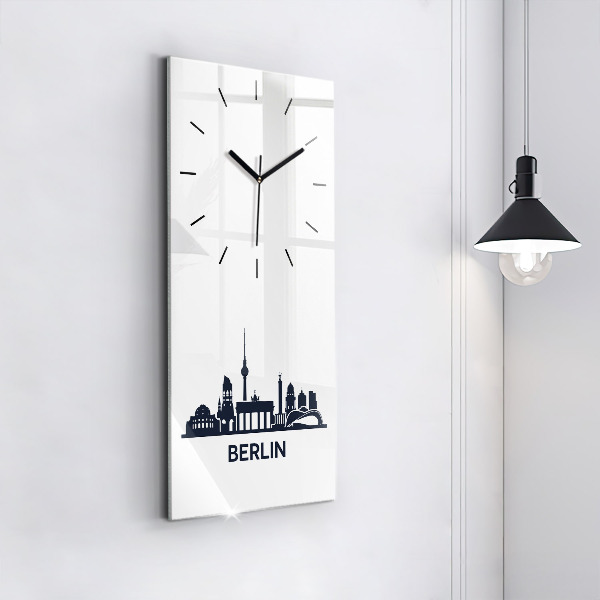 Vertikálne hodiny Ilustrácie mesta Berlín