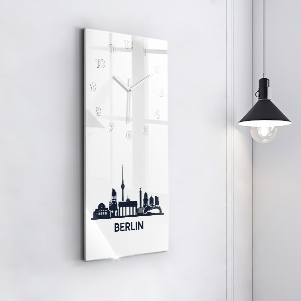 Vertikálne hodiny Ilustrácie mesta Berlín