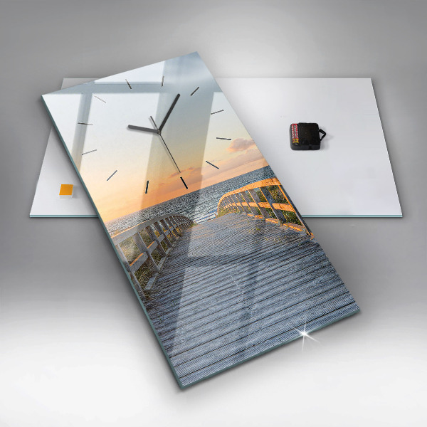 Vertikálne hodiny Plážová dovolenka