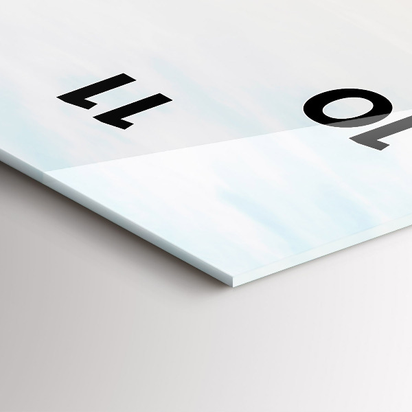 Vertikálne hodiny Západ slnka nad morom