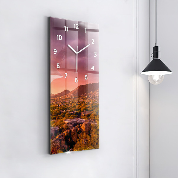 Vertikálne hodiny Západ slnka v severnom Scottsdale