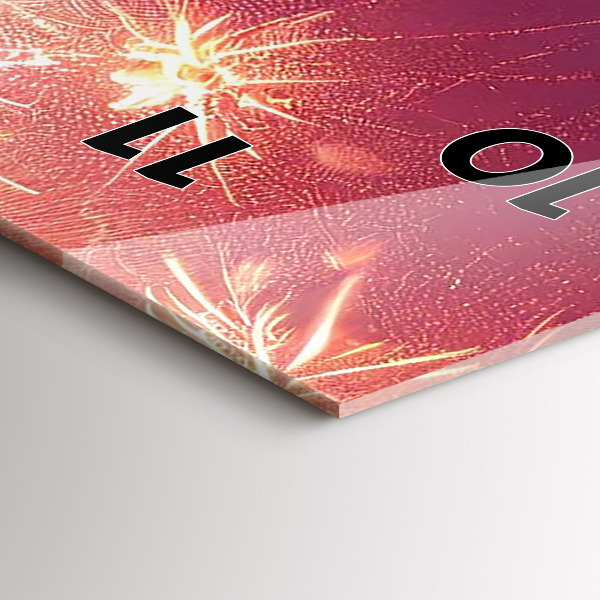 Vertikálne hodiny Mesto v noci vo Philadelphii