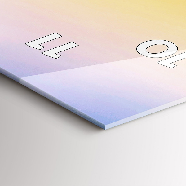 Vertikálne hodiny Hora ľadu a východ slnka