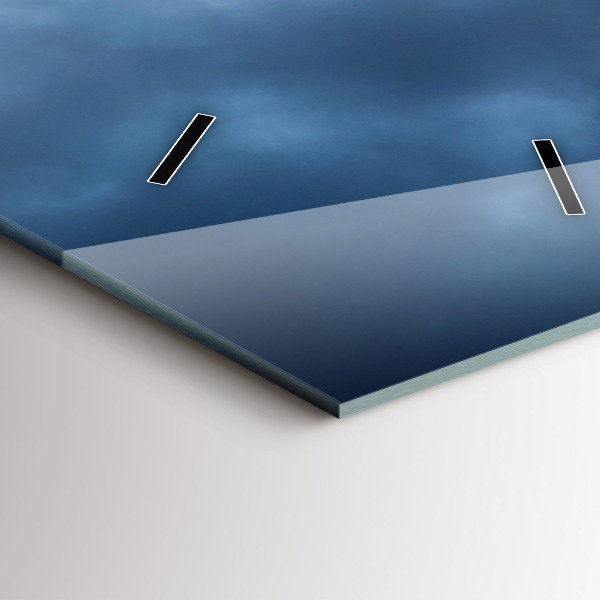 Vertikálne hodiny Krajina s vodopádom