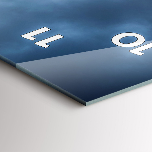 Vertikálne hodiny Krajina s vodopádom