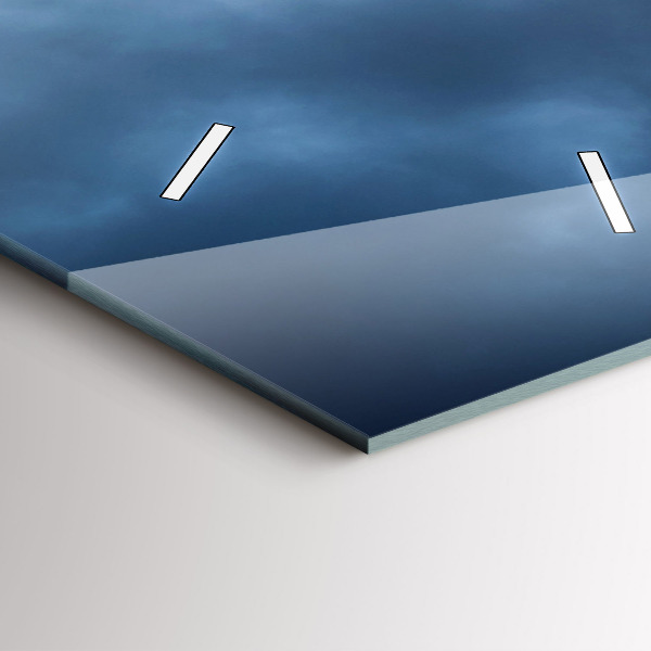 Vertikálne hodiny Krajina s vodopádom