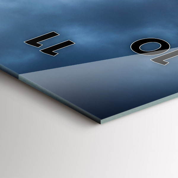 Vertikálne hodiny Krajina s vodopádom