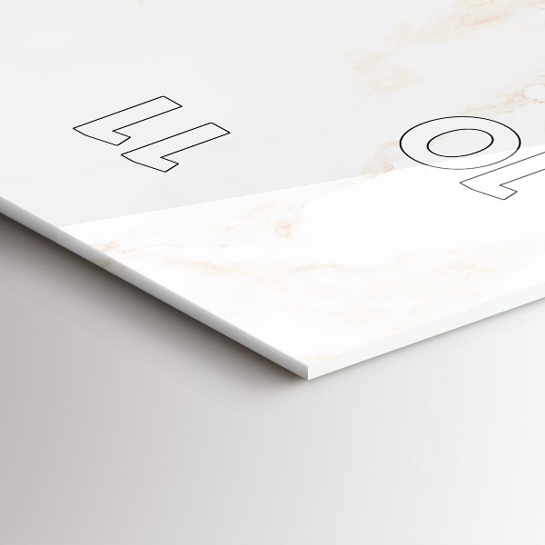 Vertikálne hodiny Elegantný mramor