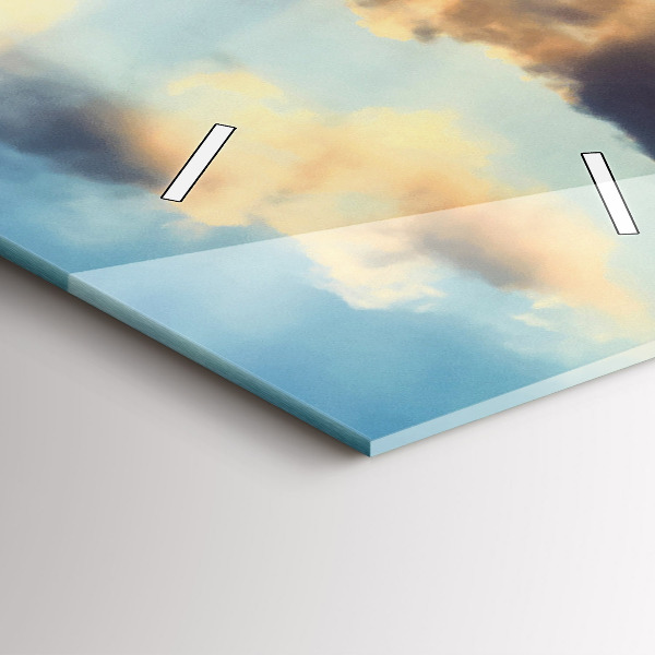 Vertikálne hodiny Západ slnka na pláži