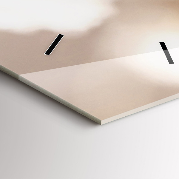 Vertikálne hodiny Malé biele kvety