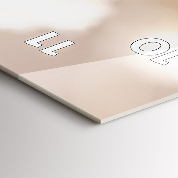 Vertikálne hodiny Malé biele kvety