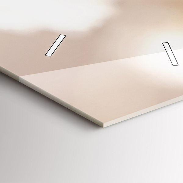 Vertikálne hodiny Malé biele kvety