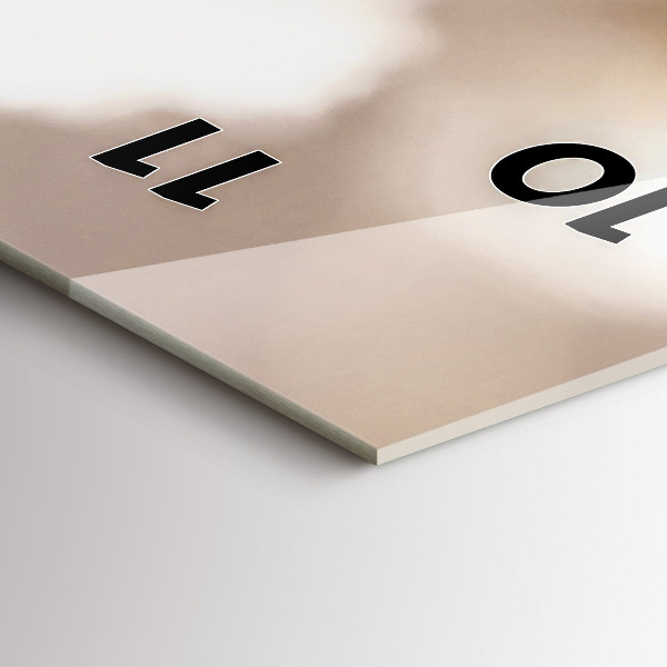 Vertikálne hodiny Malé biele kvety