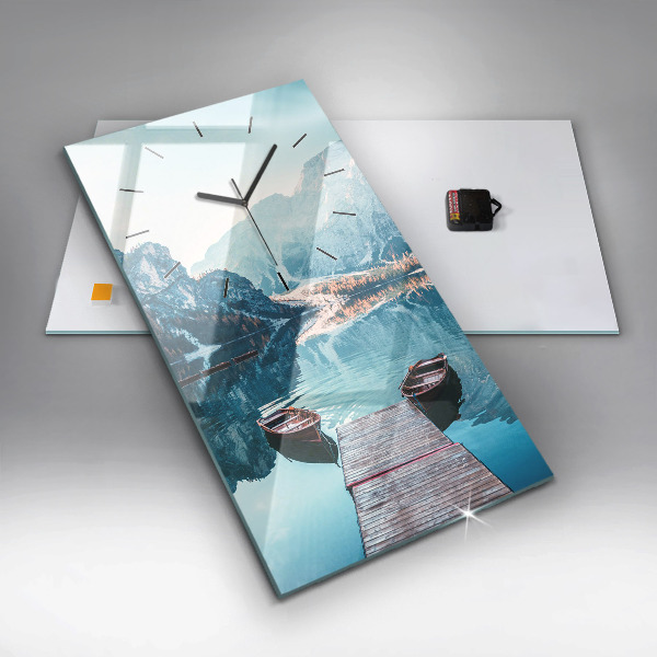 Vertikálne hodiny Lode na jazere