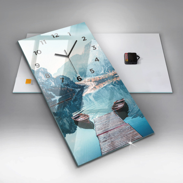 Vertikálne hodiny Lode na jazere