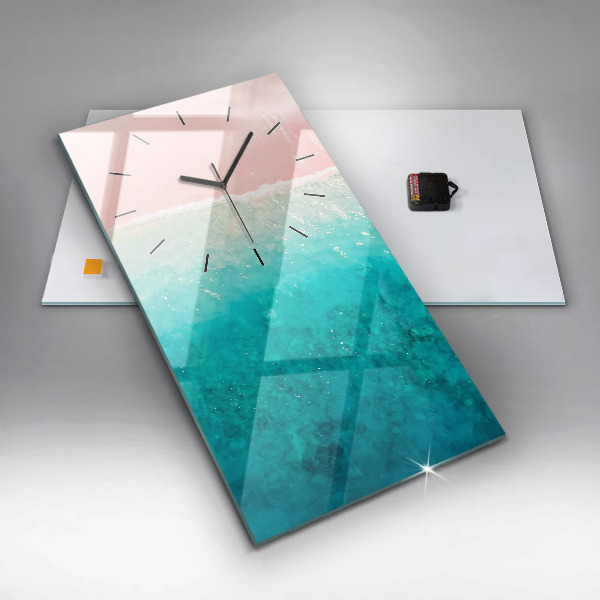 Vertikálne hodiny Pláž morský piesok