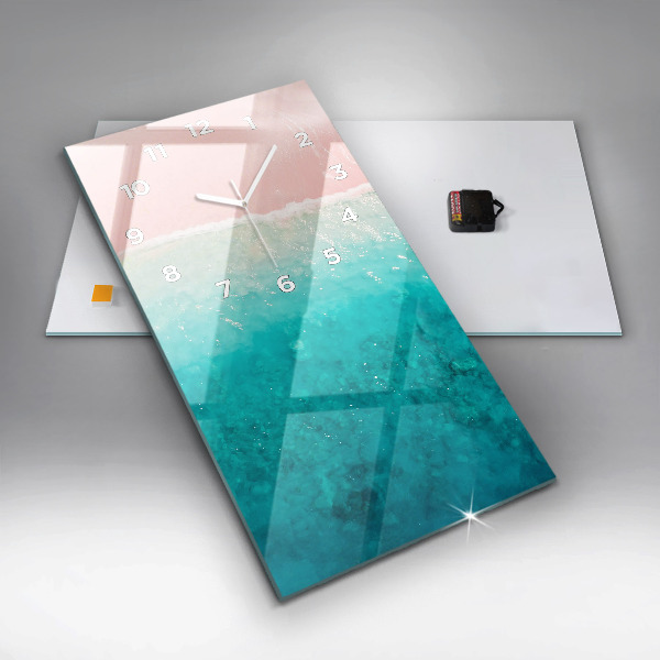 Vertikálne hodiny Pláž morský piesok