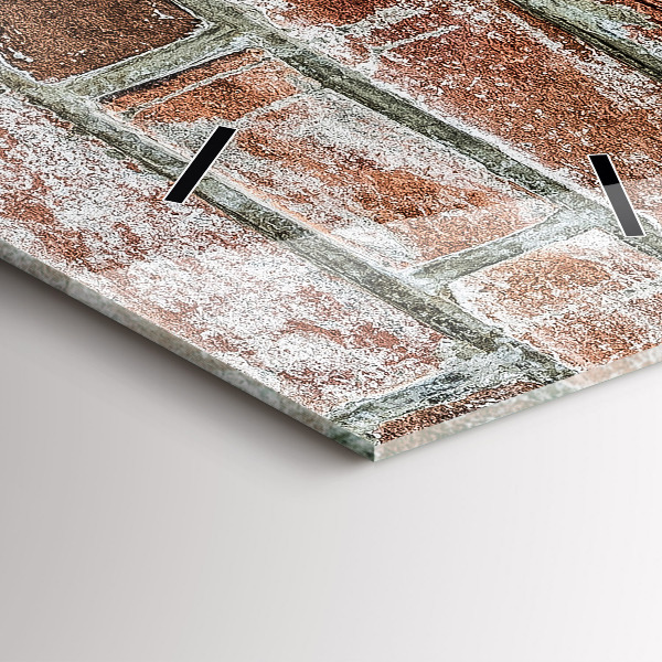 Vertikálne hodiny Tehlová stena