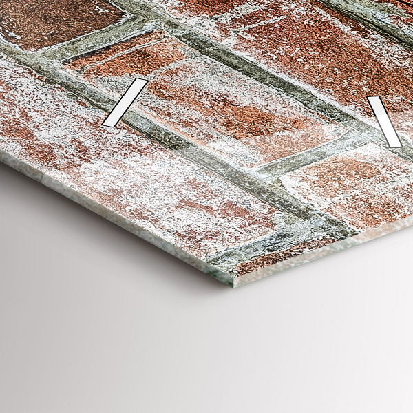 Vertikálne hodiny Tehlová stena