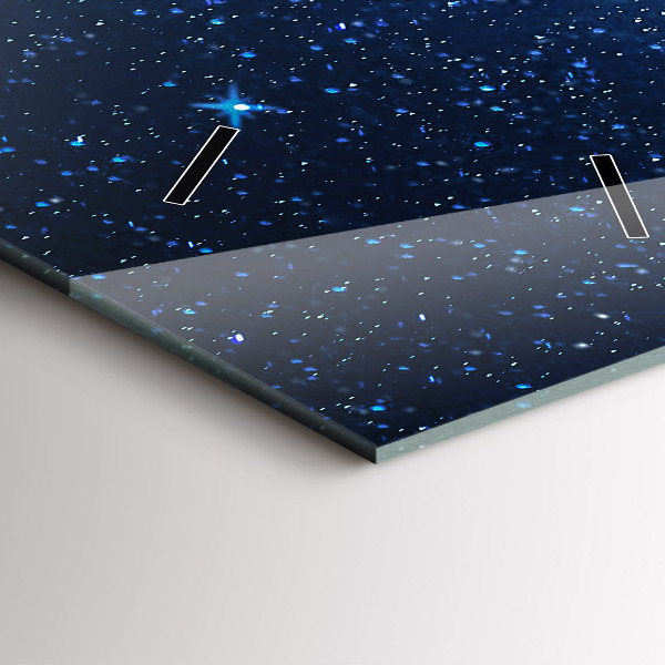 Vertikálne hodiny Nočná obloha