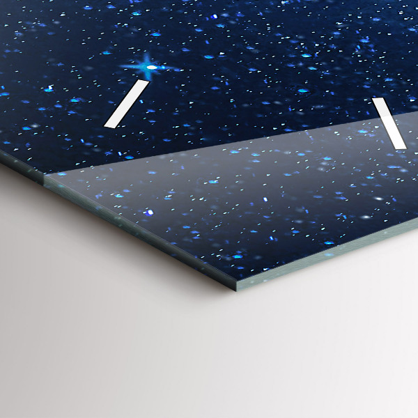 Vertikálne hodiny Nočná obloha