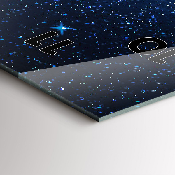 Vertikálne hodiny Nočná obloha