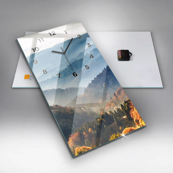 Vertikálne hodiny Horská krajina