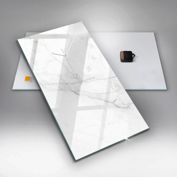 Vertikálne hodiny Dekoratívny mramor