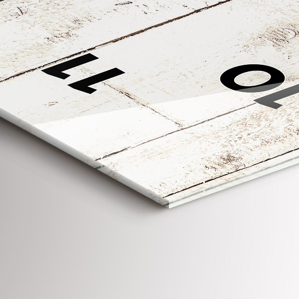 Vertikálne hodiny Svetlé drevené dosky