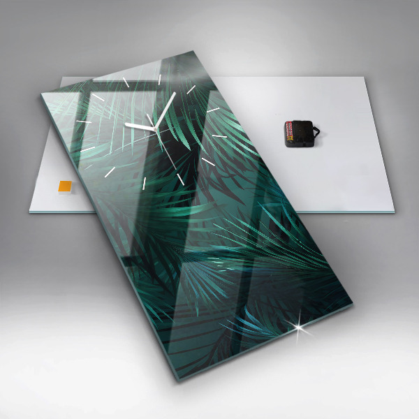 Vertikálne hodiny Tropické listy