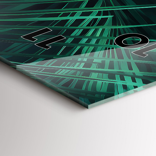 Vertikálne hodiny Tropické listy