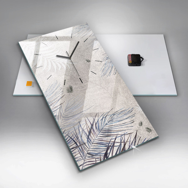 Vertikálne hodiny Palmový list