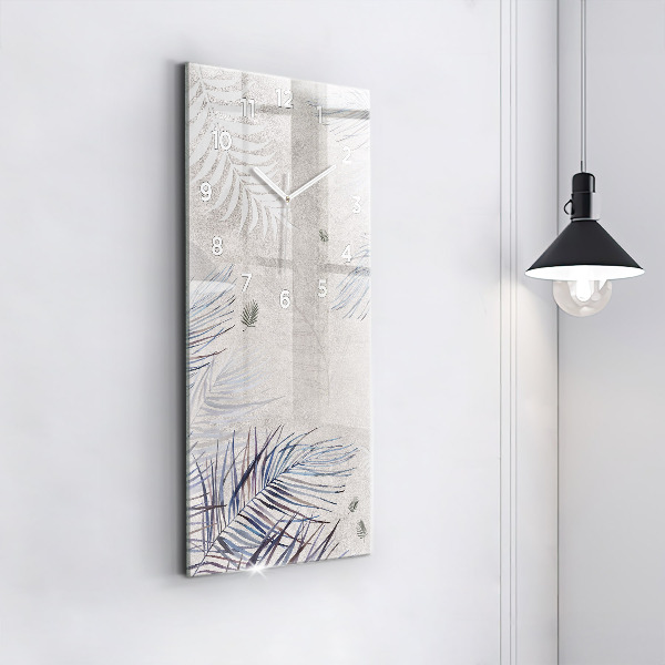 Vertikálne hodiny Palmový list