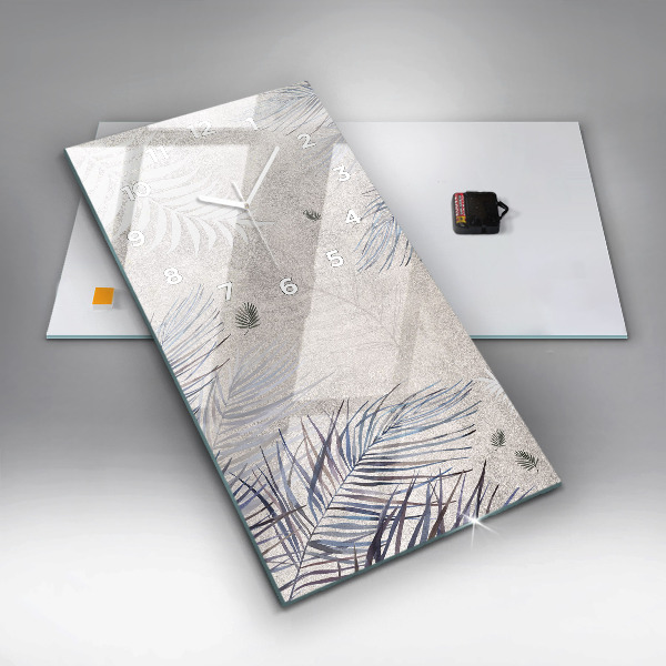 Vertikálne hodiny Palmový list