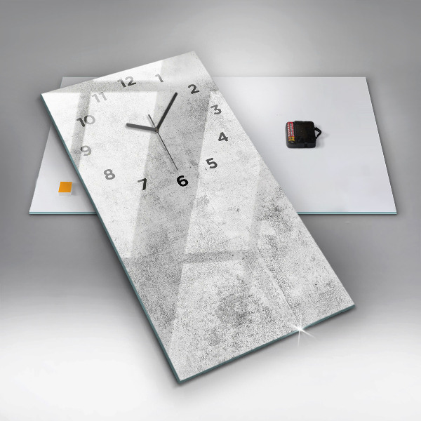 Vertikálne hodiny Betónová stena