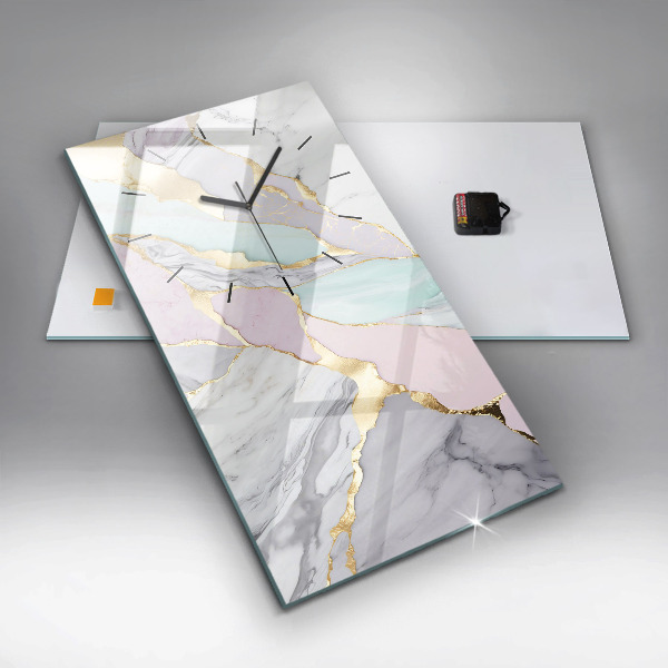 Vertikálne hodiny Mramorový vzor