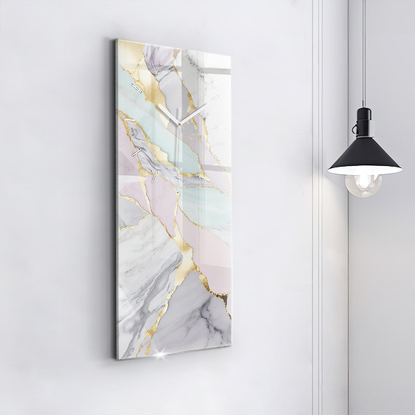 Vertikálne hodiny Mramorový vzor